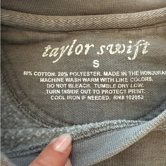 Taylor Swift | Gray "Auroras and Sad Prose" crew sweatshirt from folklore |small - Picture 2 of 6
